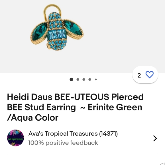 Heidi Daus ๐ Beeutiful Earrings Nwt/box - Picture 3 of 6